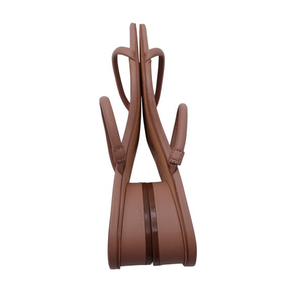 Marc Fisher Raelyn Square Toe Dress Sandals Sz 10 M Tan Slip On Leather - Picture 5 of 9